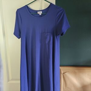 LuLaRoe blue short sleeve dress